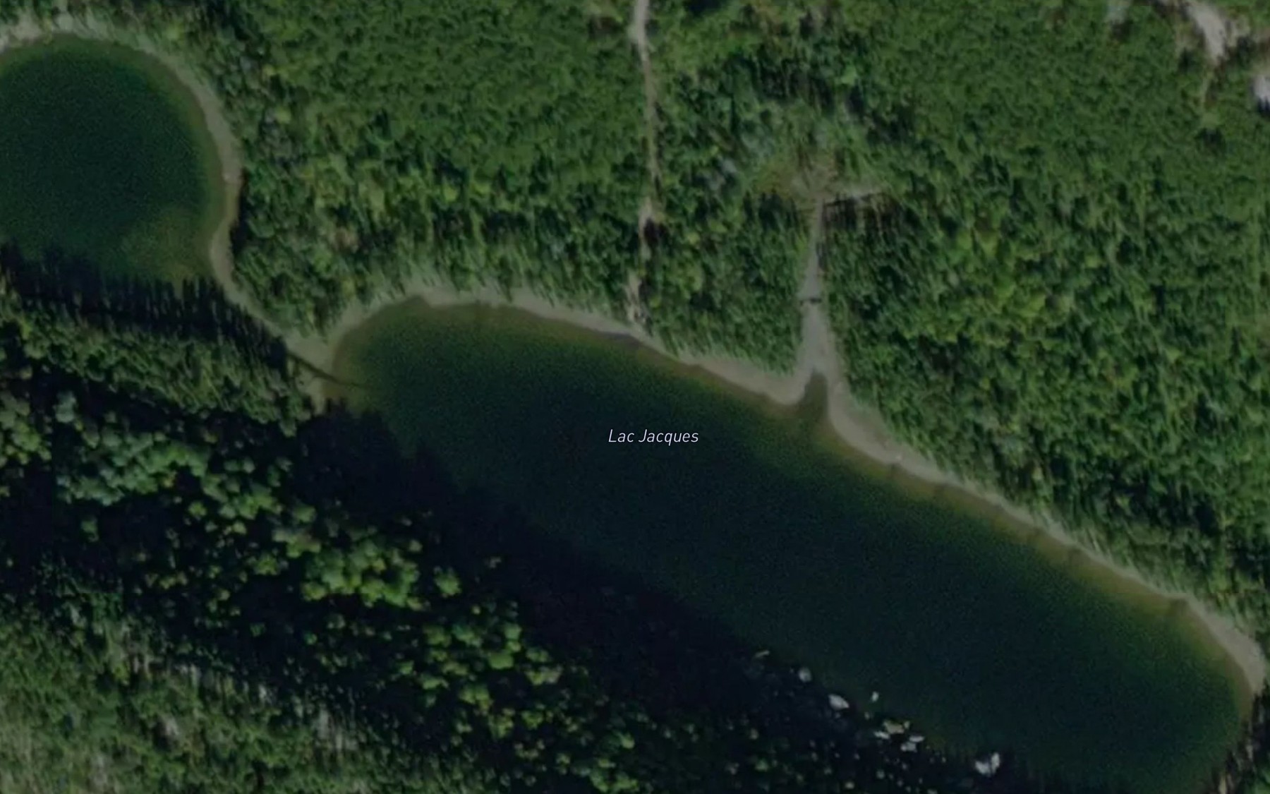 Satellite map of the Lac Jacques