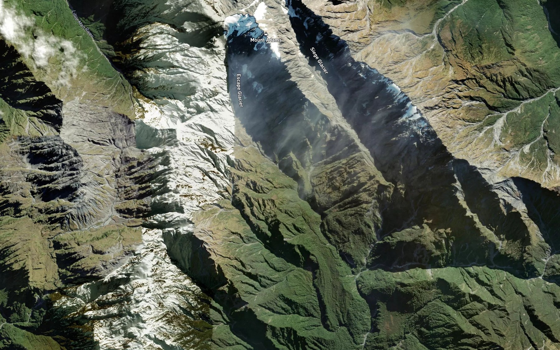 Satellite map of the North Barlow River