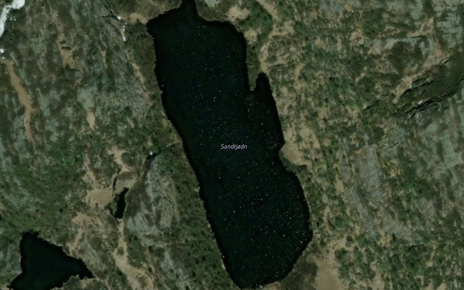 Satellite map of the Sauetjorn