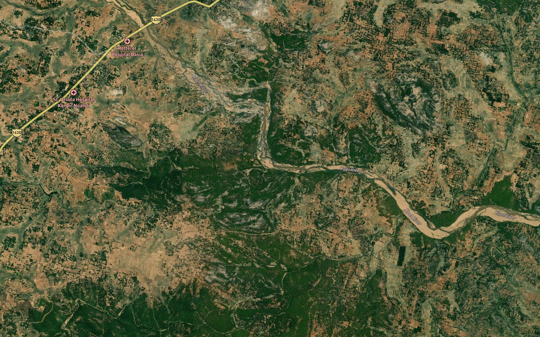Satellite map of the Bauli Nadi