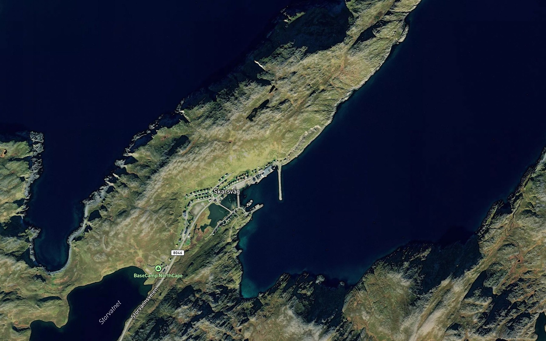 Satellite map of the Sildvika