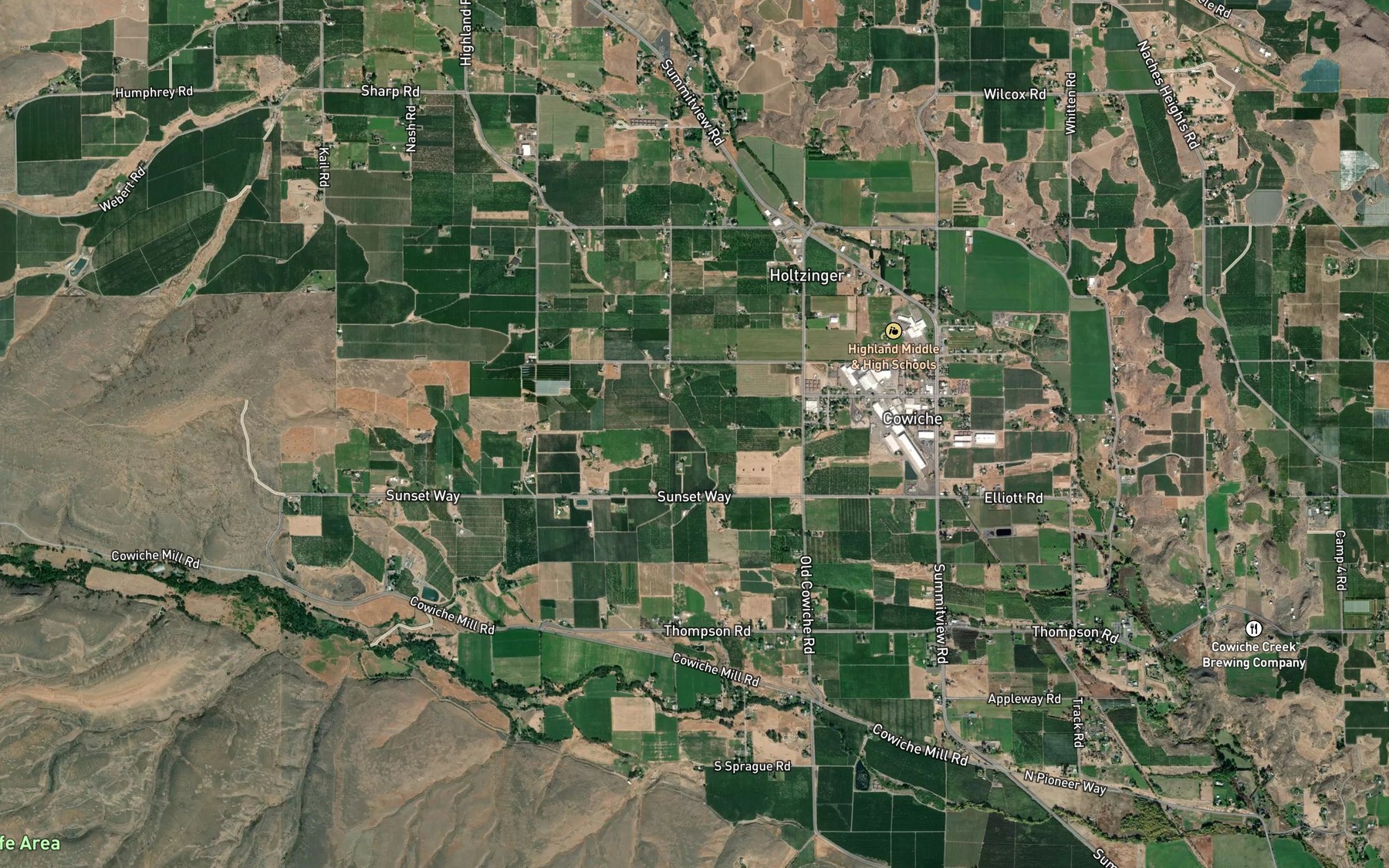 Satellite map of the Lateral G