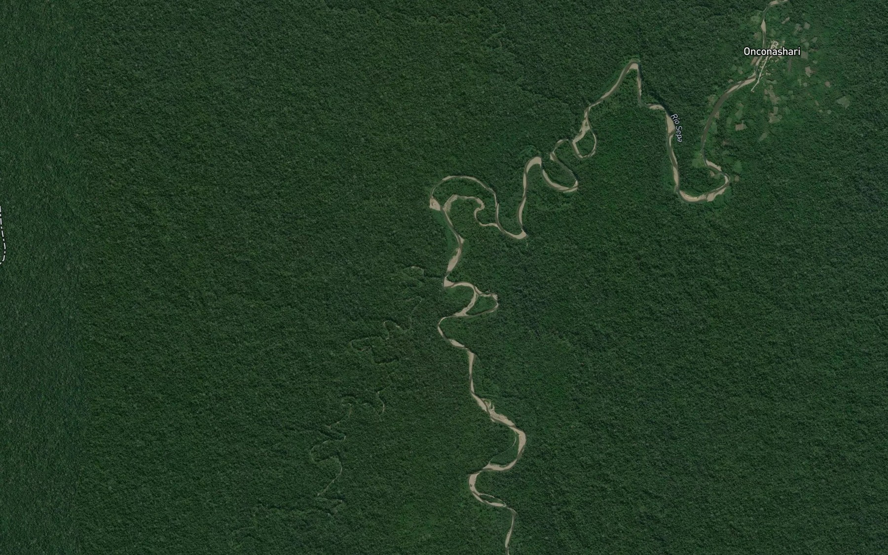 Satellite map of the Rio Onconashari