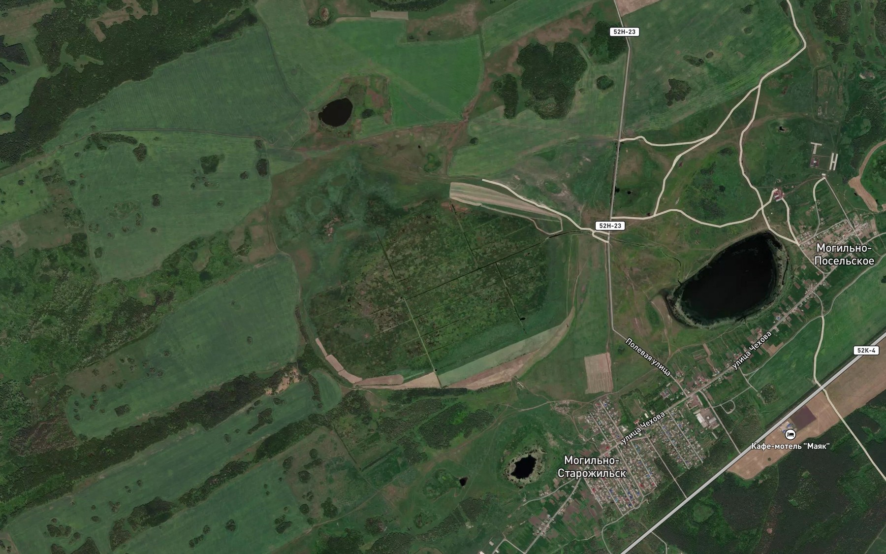 Satellite map of the Ozero Bol'she-Mogil'noye