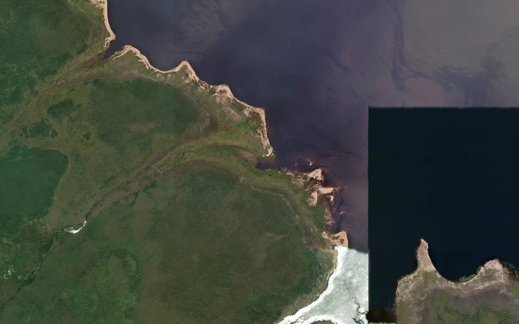 Satellite map of the Tapuk-Rogachi