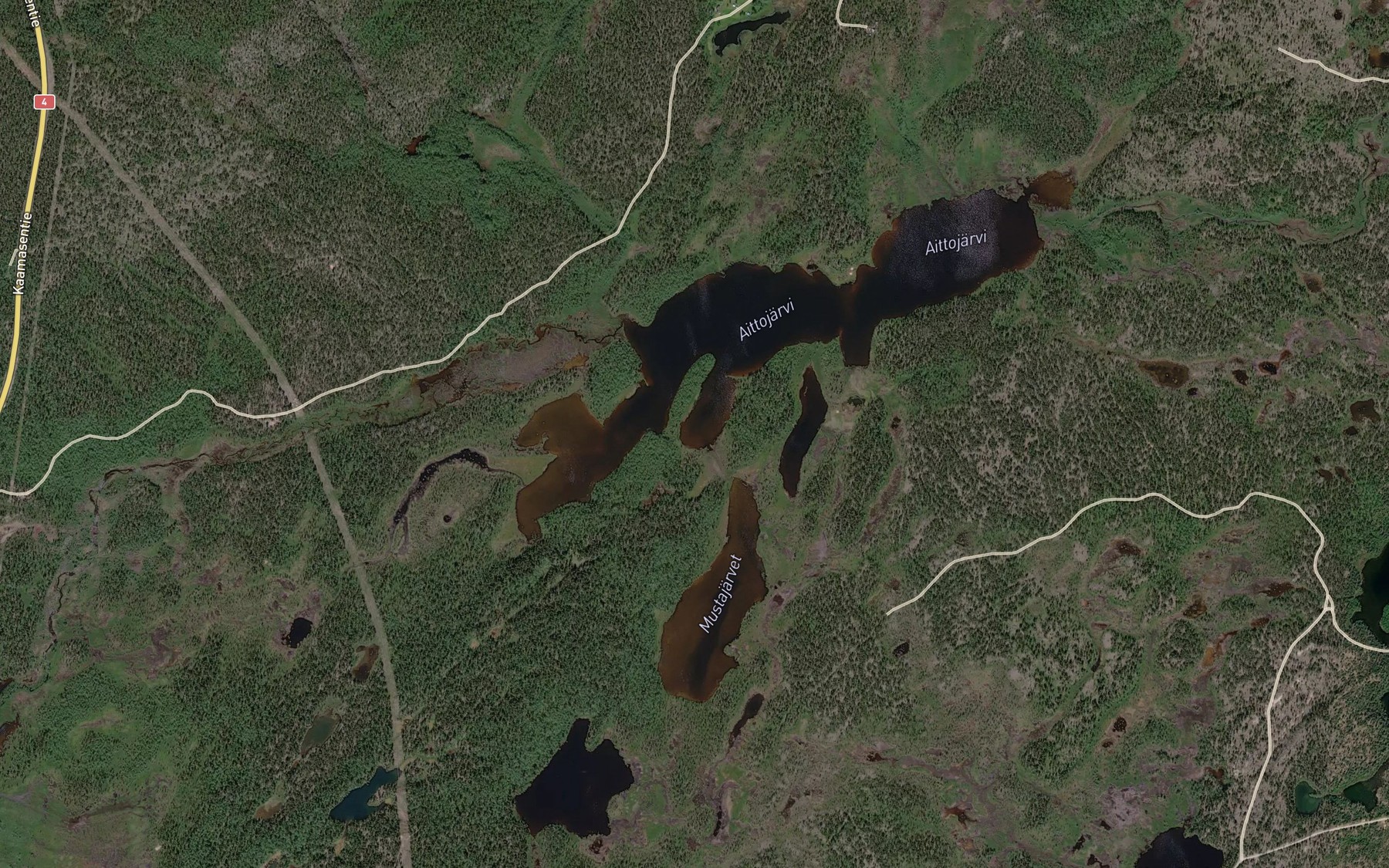 Satellite map of the Markkanluohta