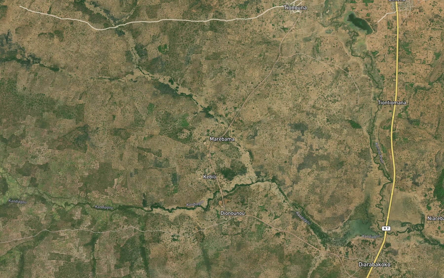 Satellite map of the Kandiadou