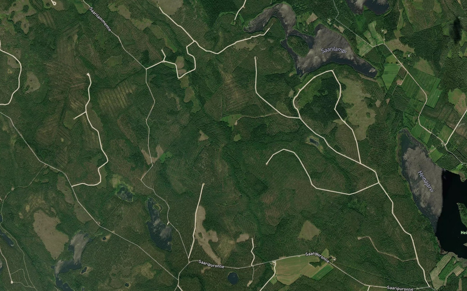 Satellite map of the Muhospuro