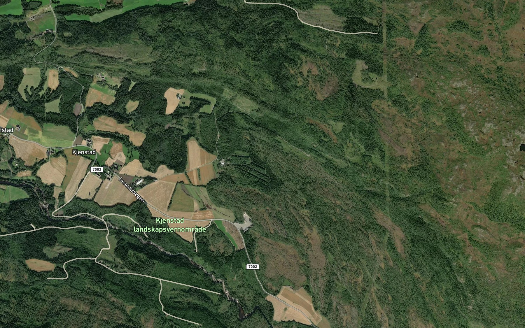 Satellite map of the Krokan