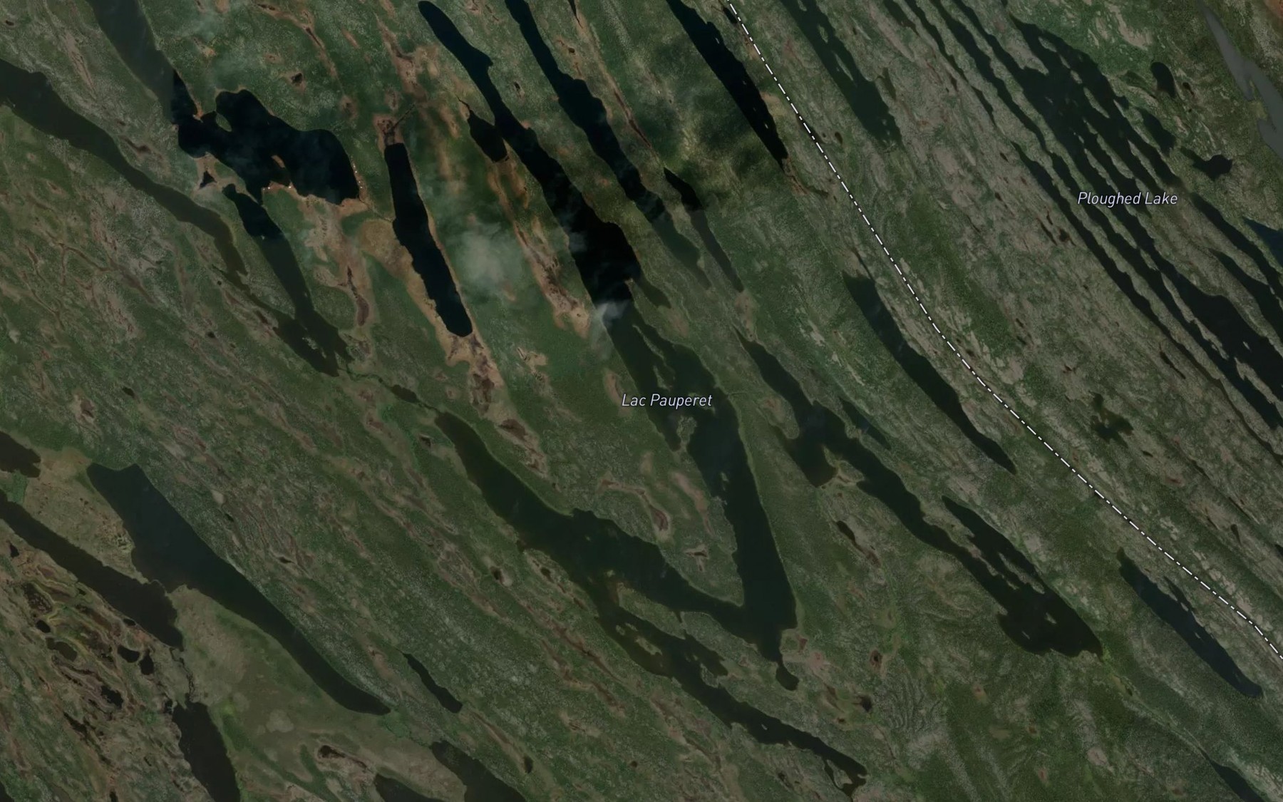 Satellite map of the Lac Pauperet