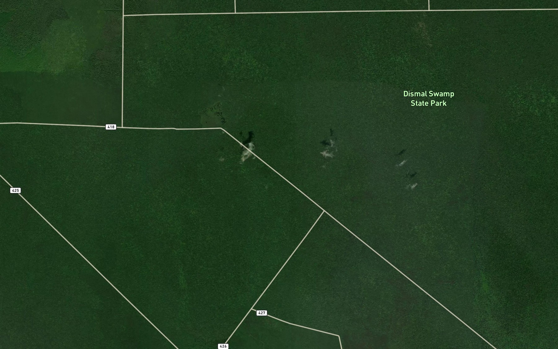 Satellite map of the Bull Boulevard Ditch