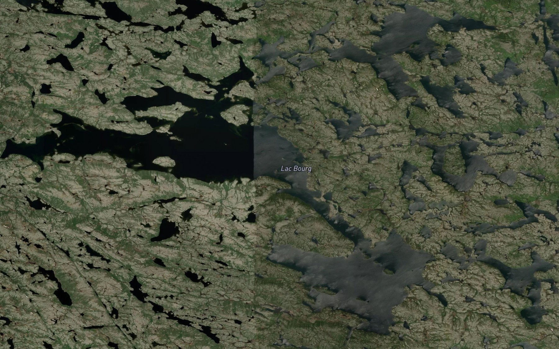 Satellite map of the Lac Bourg