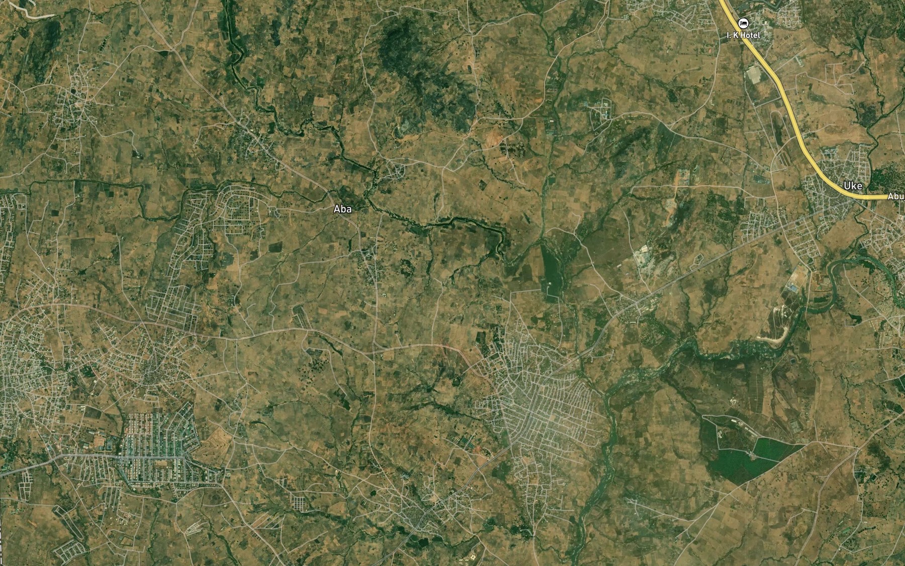 Satellite map of the Wowo Stream
