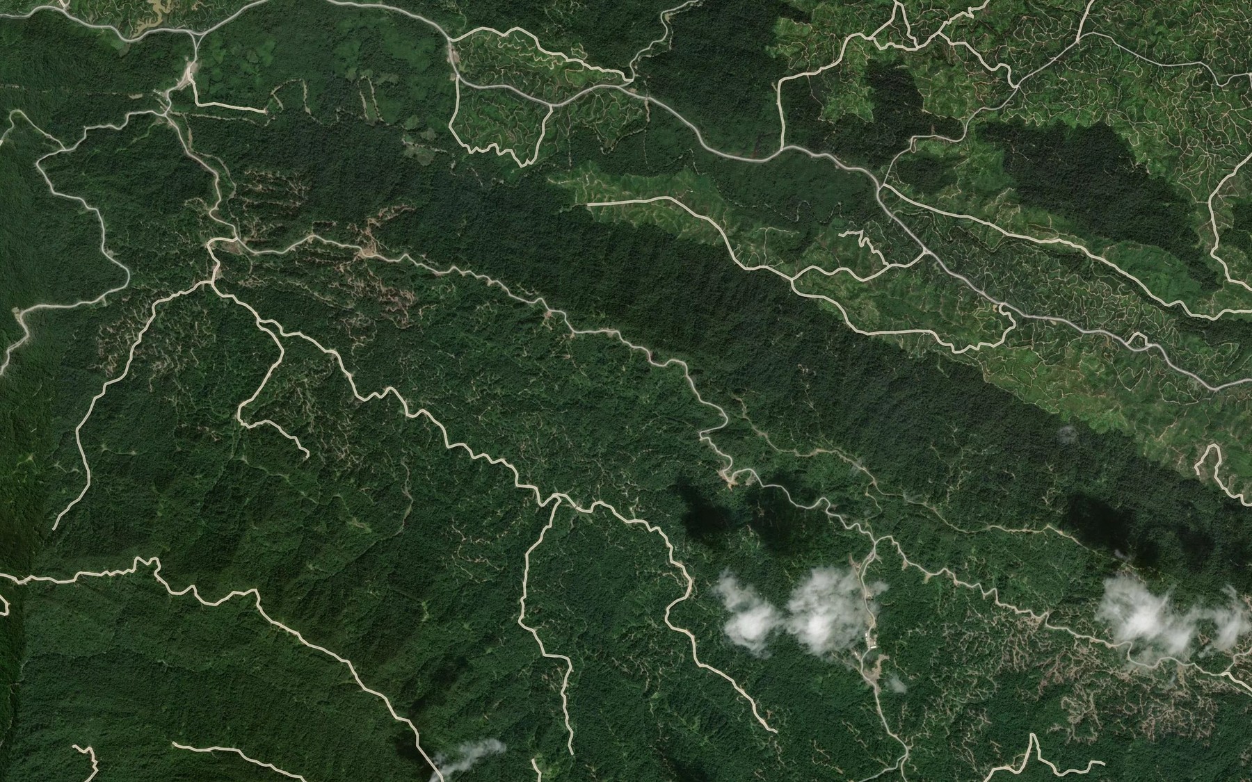 Satellite map of the Sungai Jaik