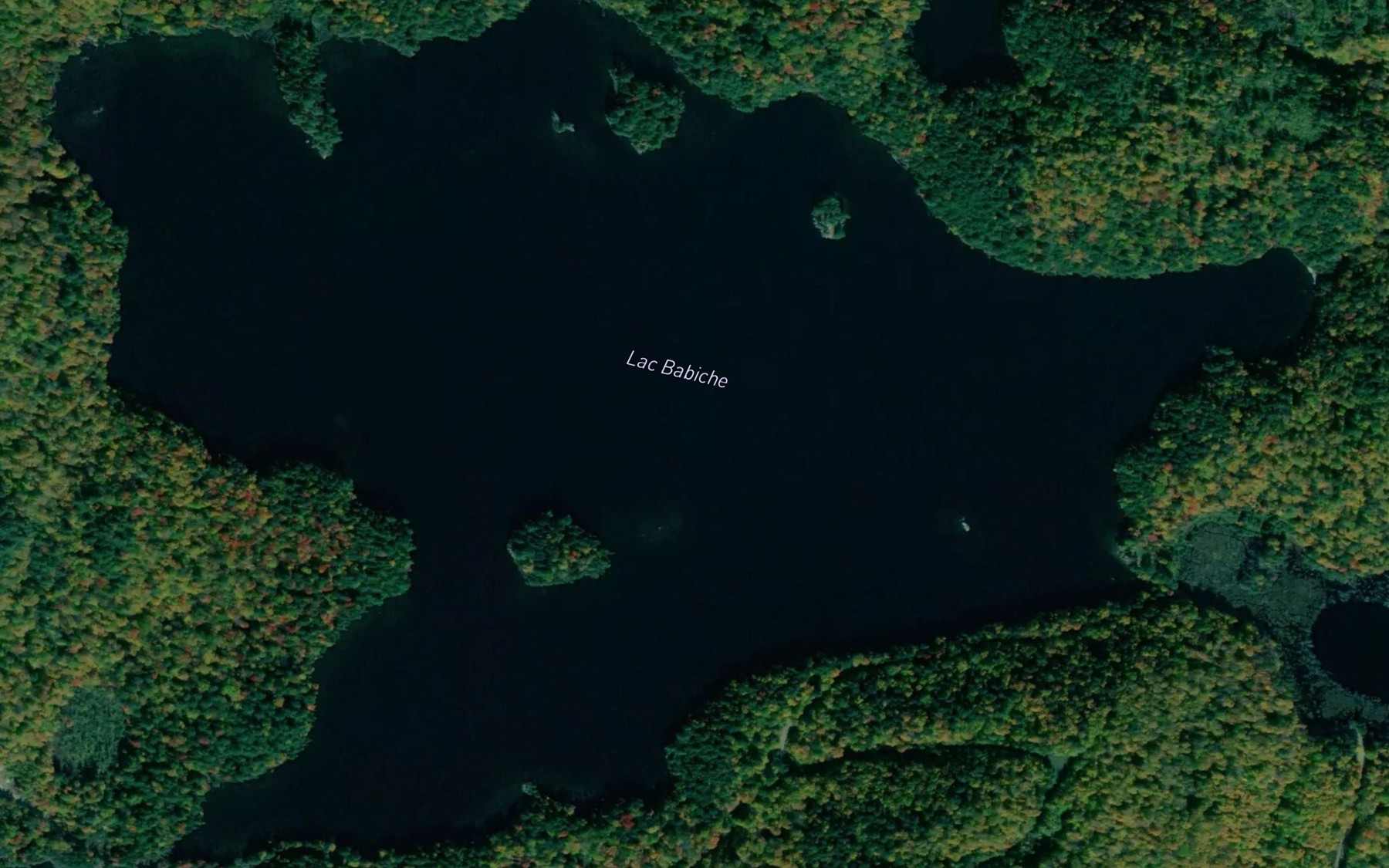 Satellite map of the Lac Babiche