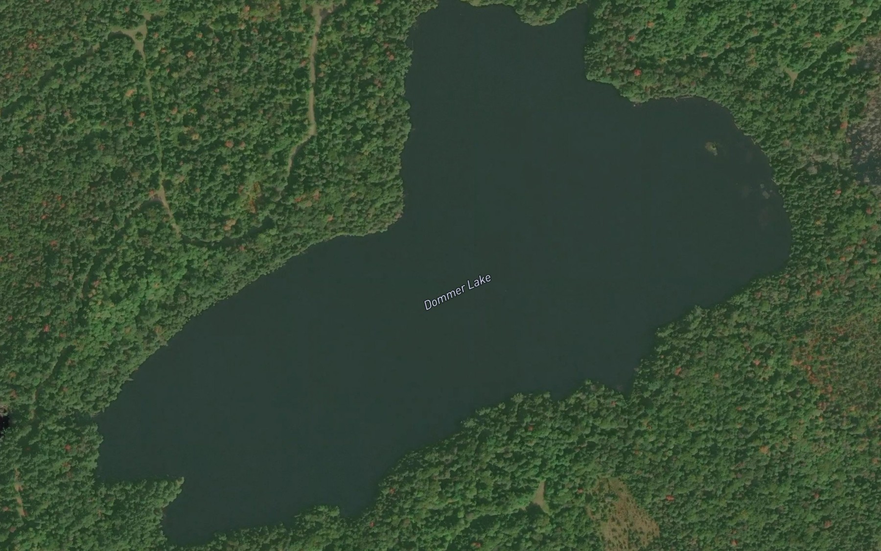 Satellite map of the Dommer Lake