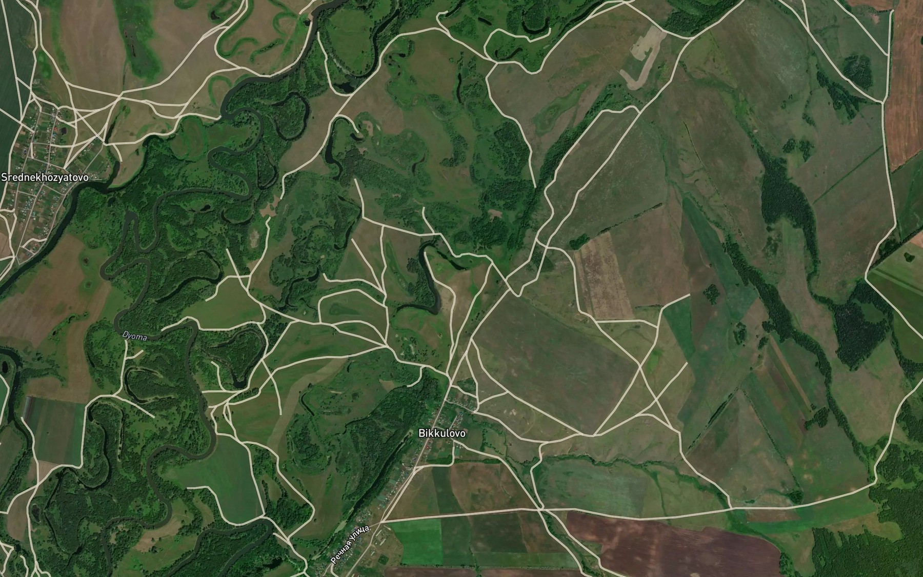 Satellite map of the Ozero Karagol