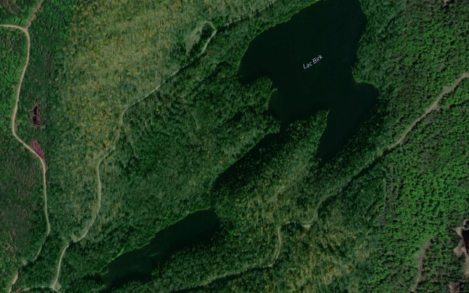 Satellite map of the Lac Duck