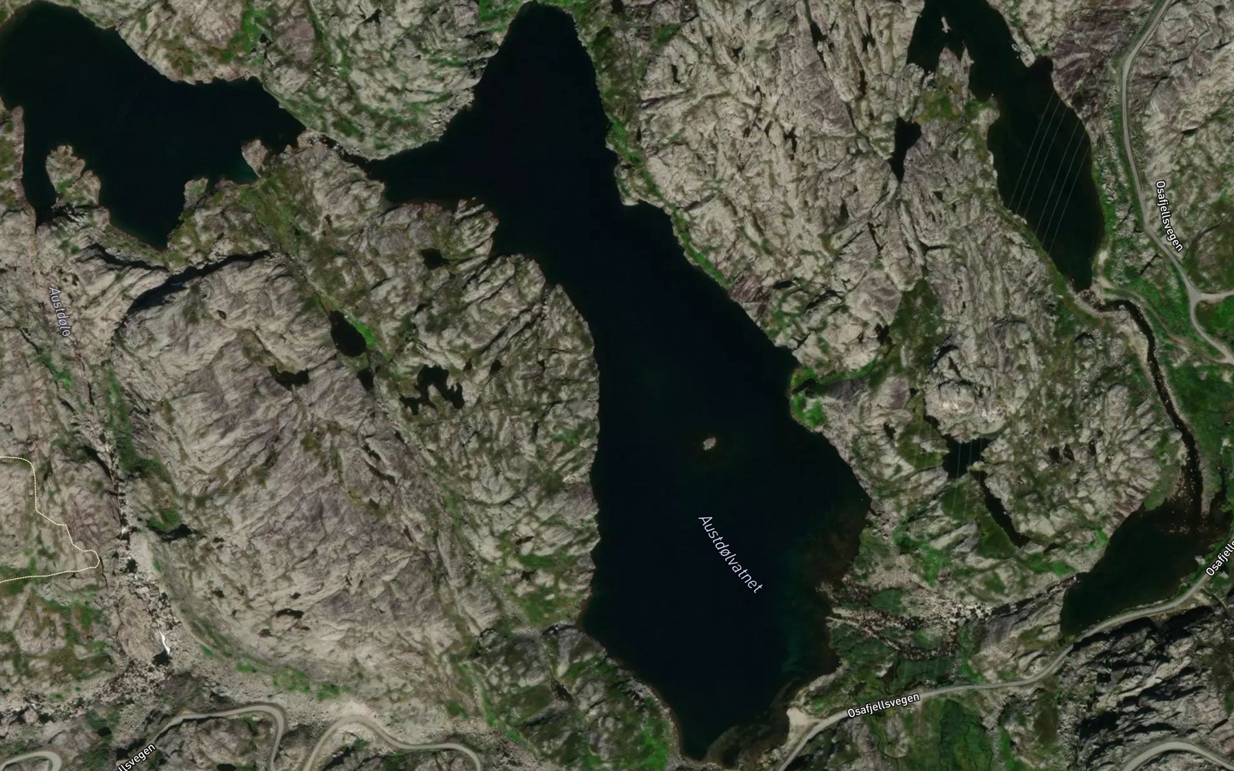 Satellite map of the Austdolvatnet