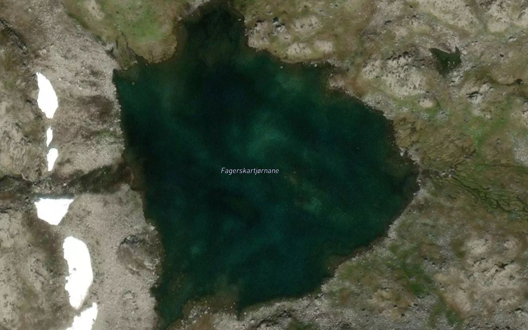 Satellite map of the Fagerskardtjornane