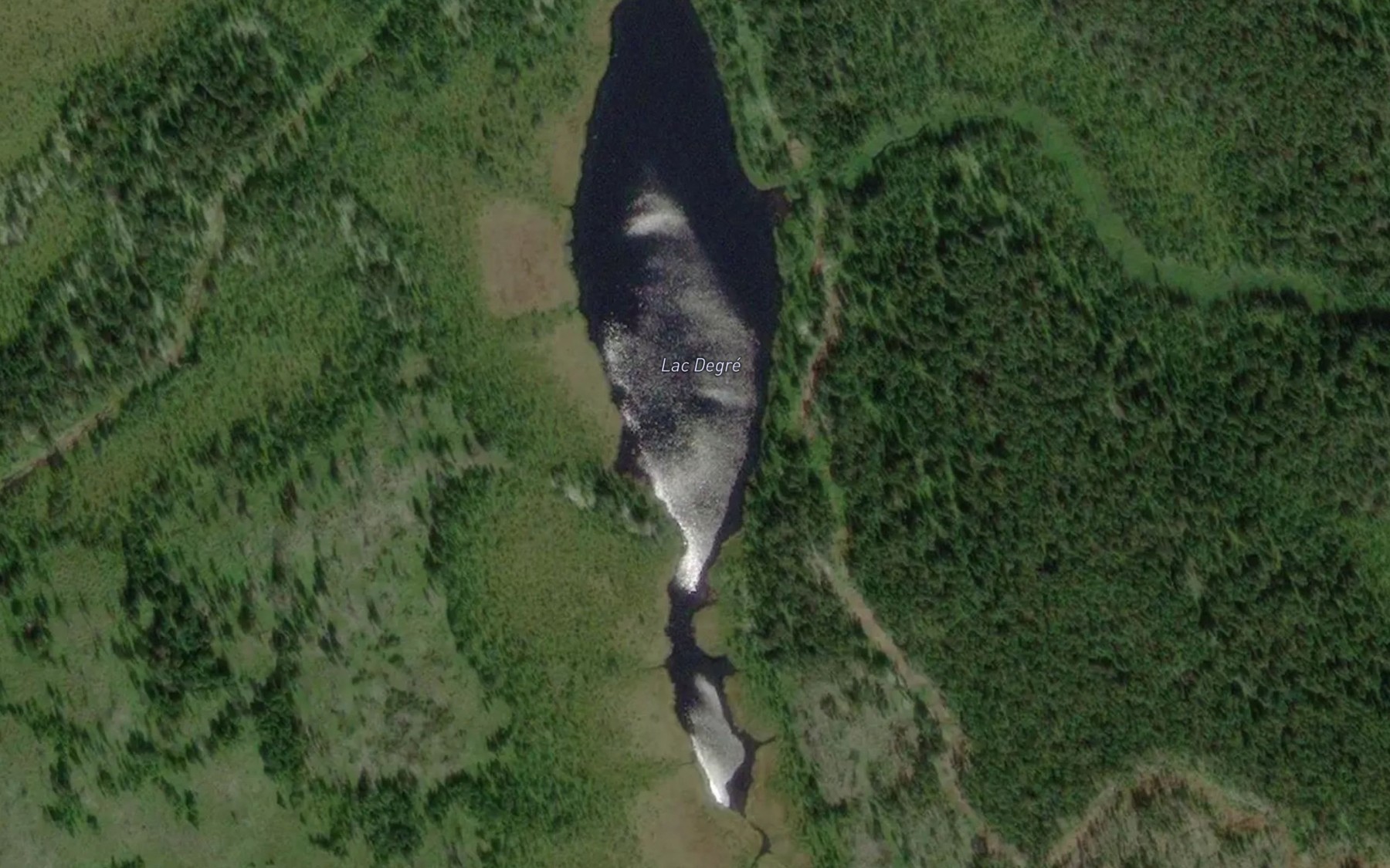 Satellite map of the Lac Degre
