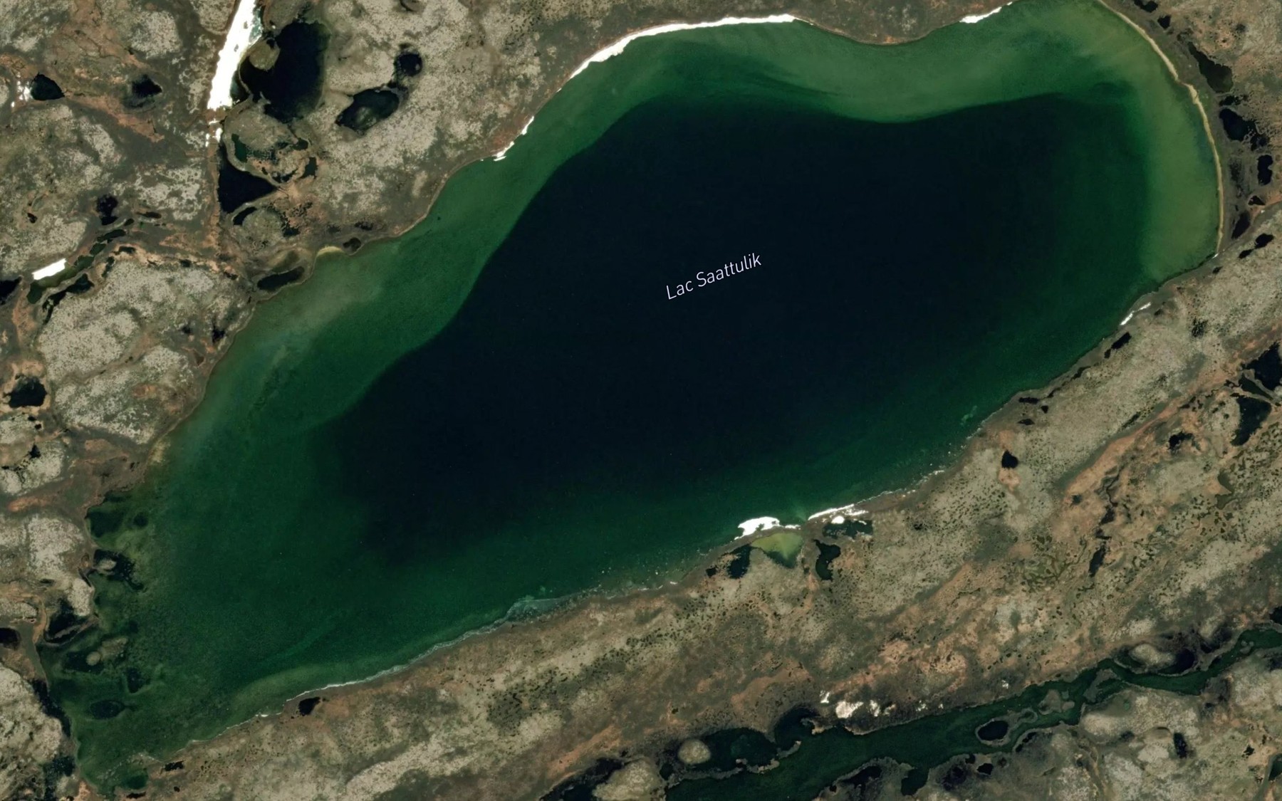 Satellite map of the Lac Saattulik