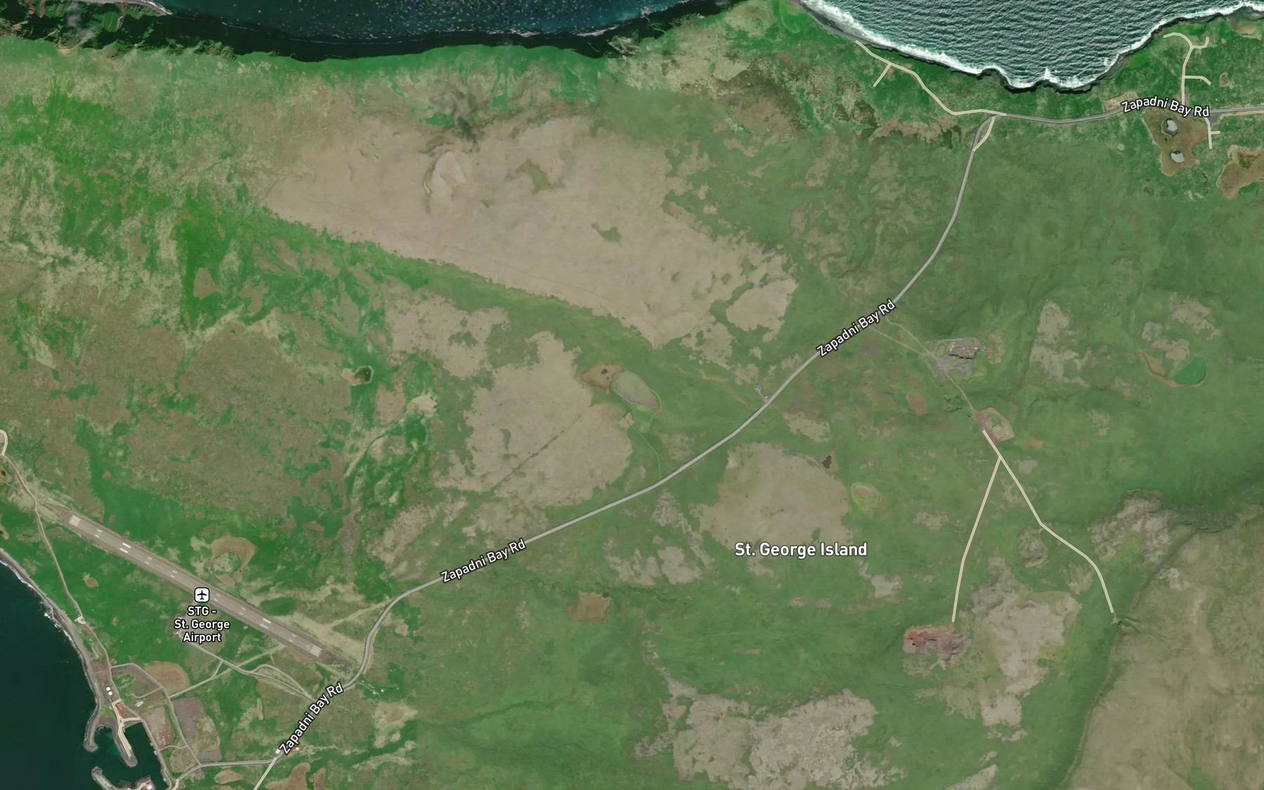 Satellite map of the Govorushka Lake