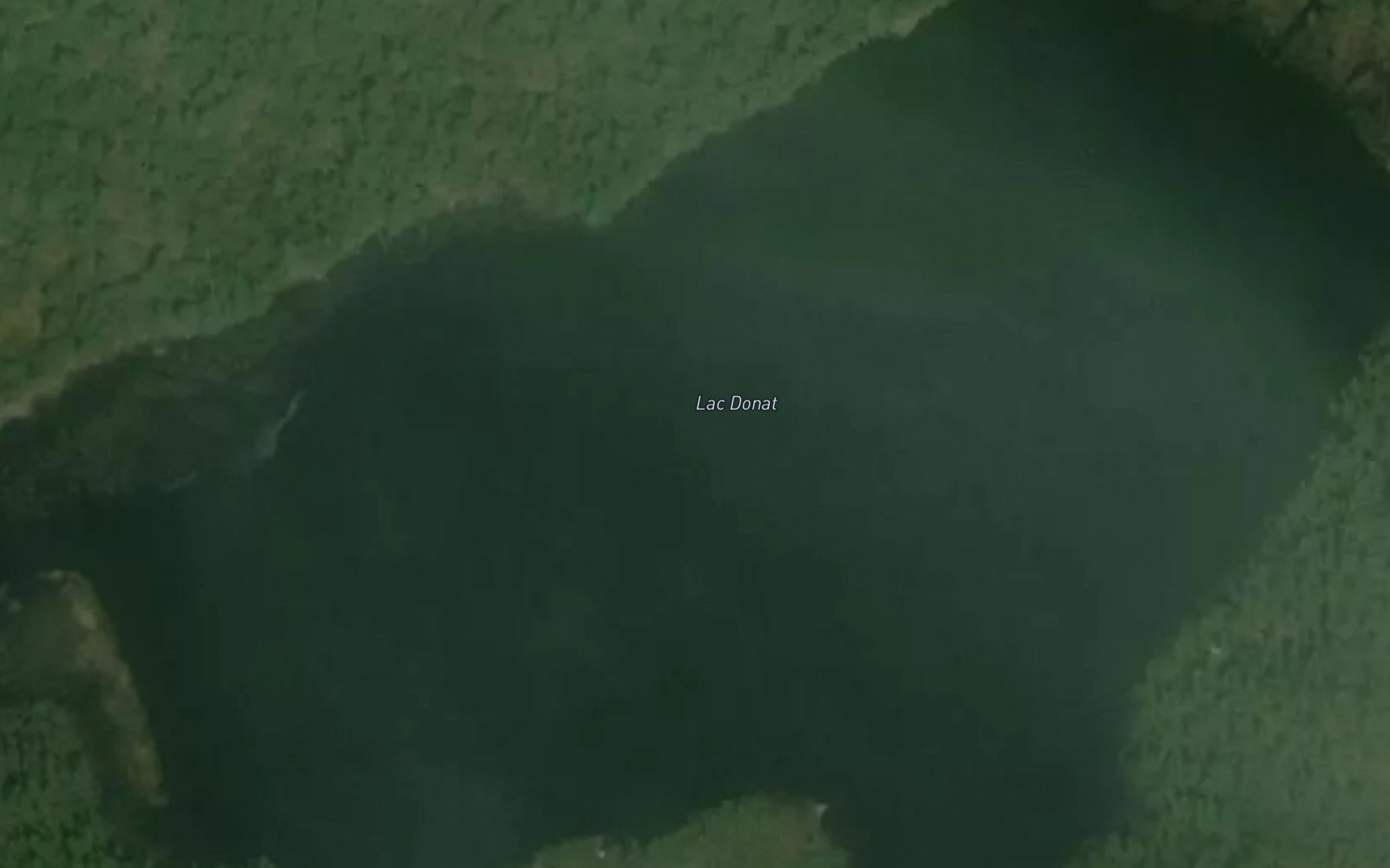 Satellite map of the Lac Donat