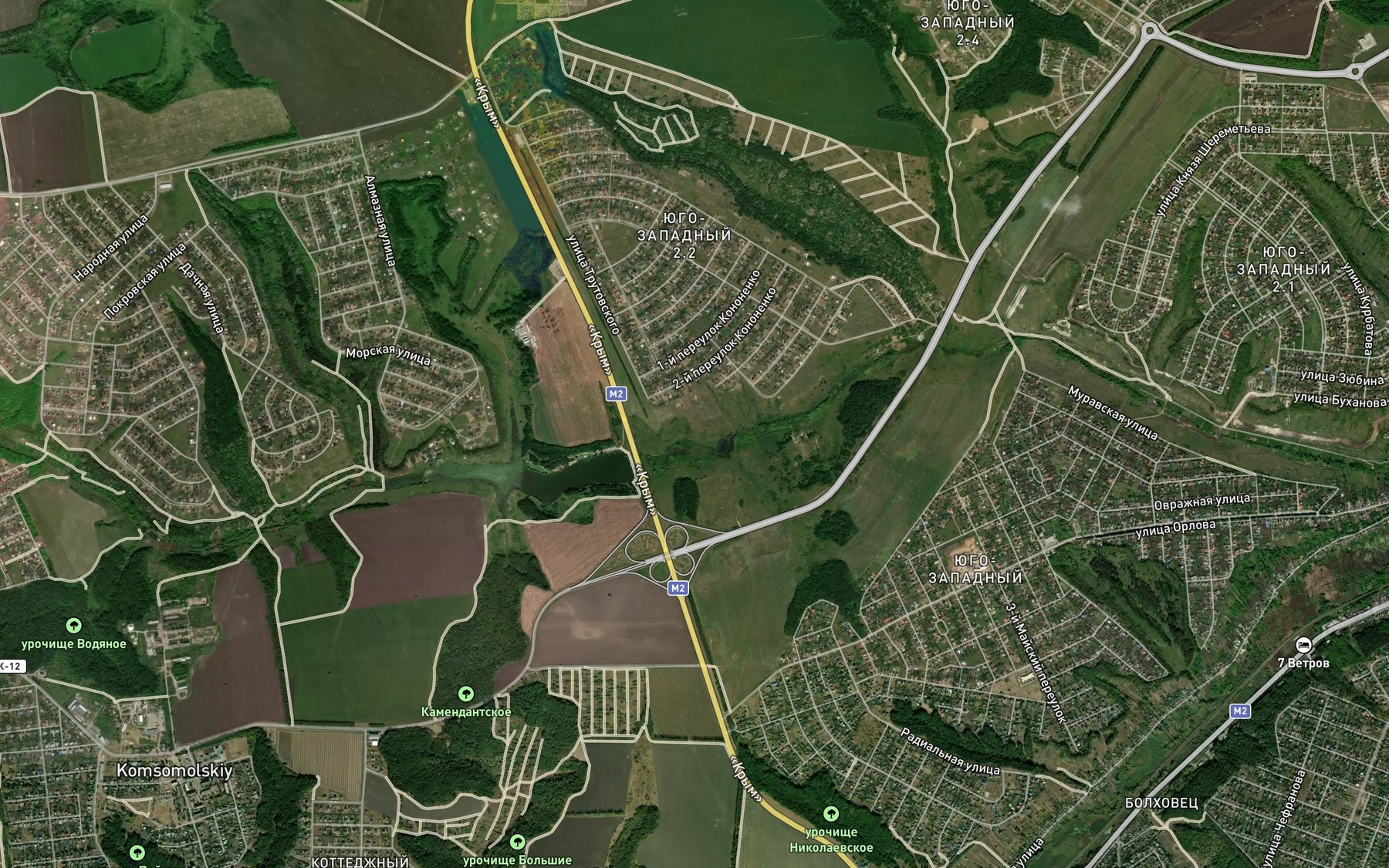 Satellite map of the Balka Romanov Log