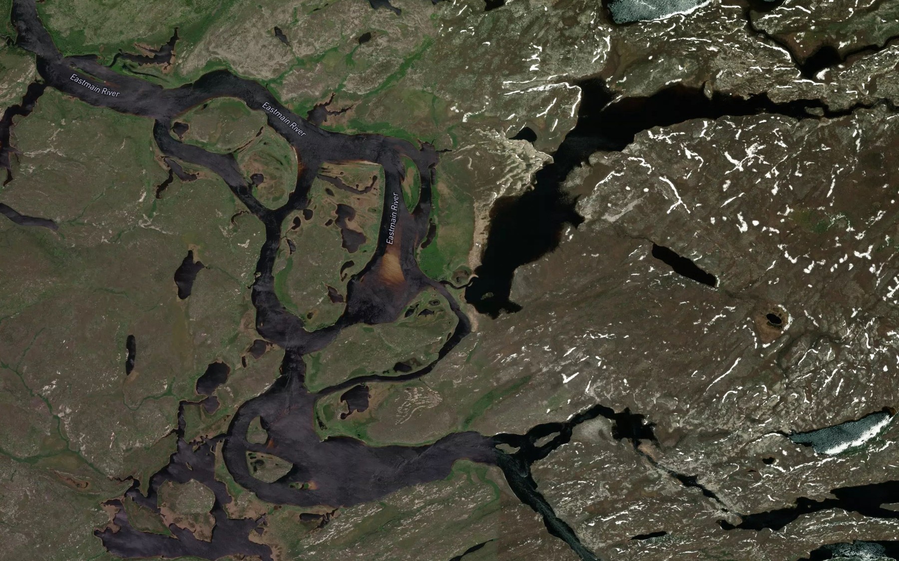 Satellite map of the Riviere Ross