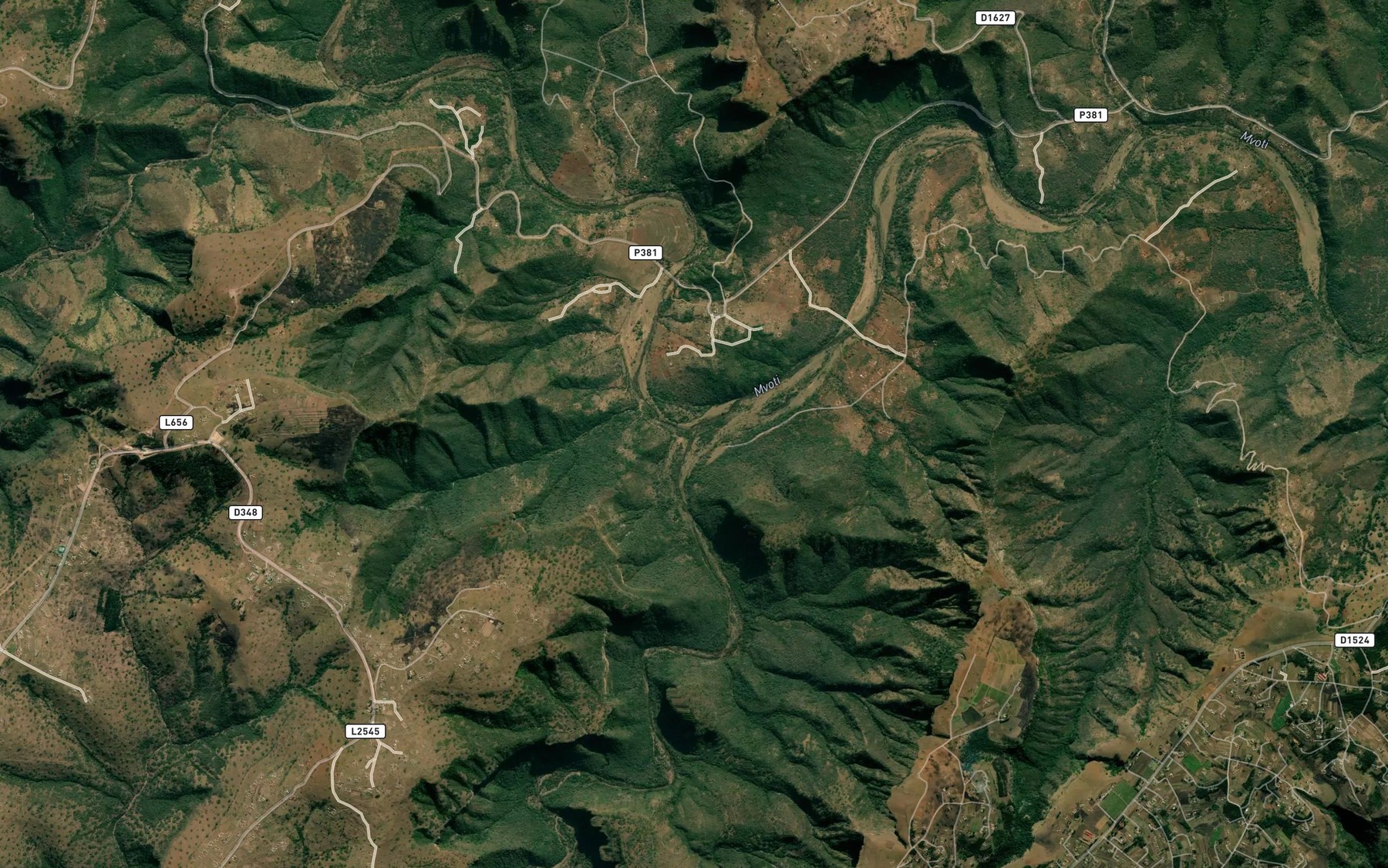 Satellite map of the Sikoto