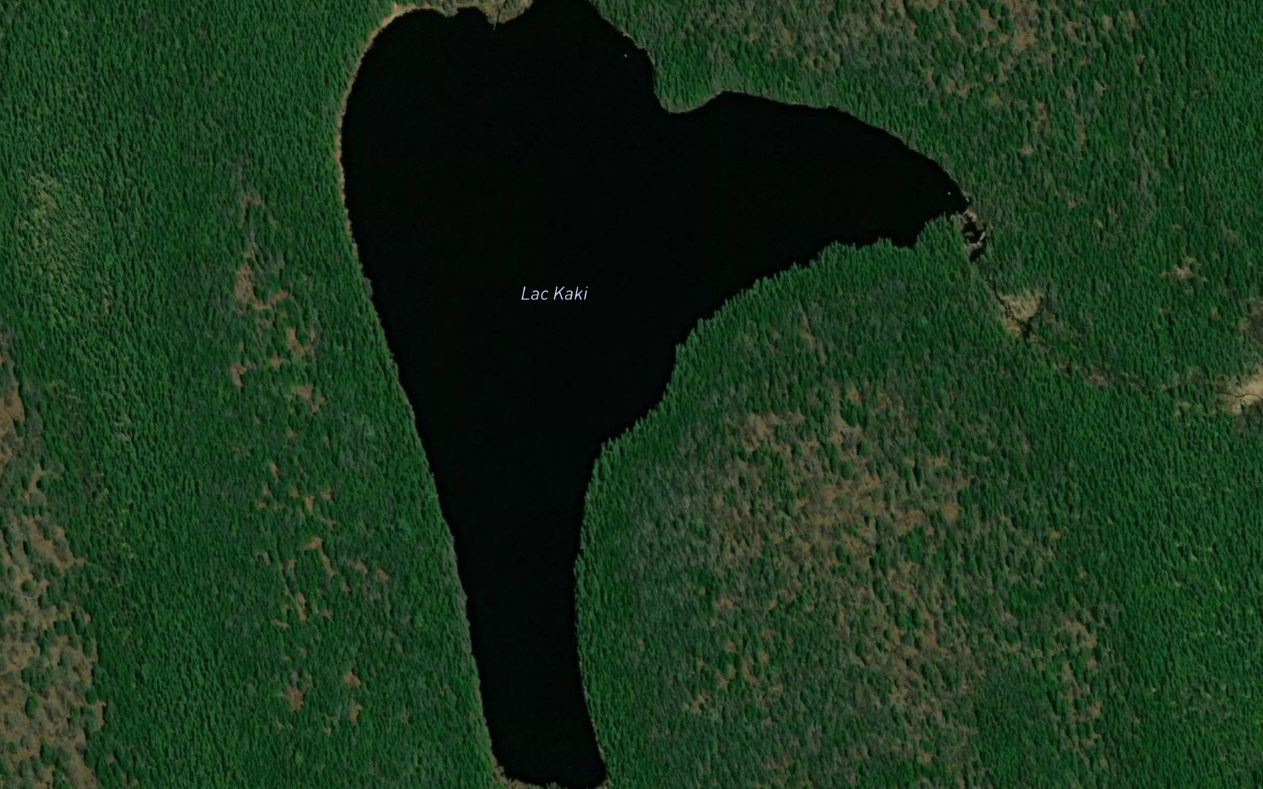 Satellite map of the Lac Kaki