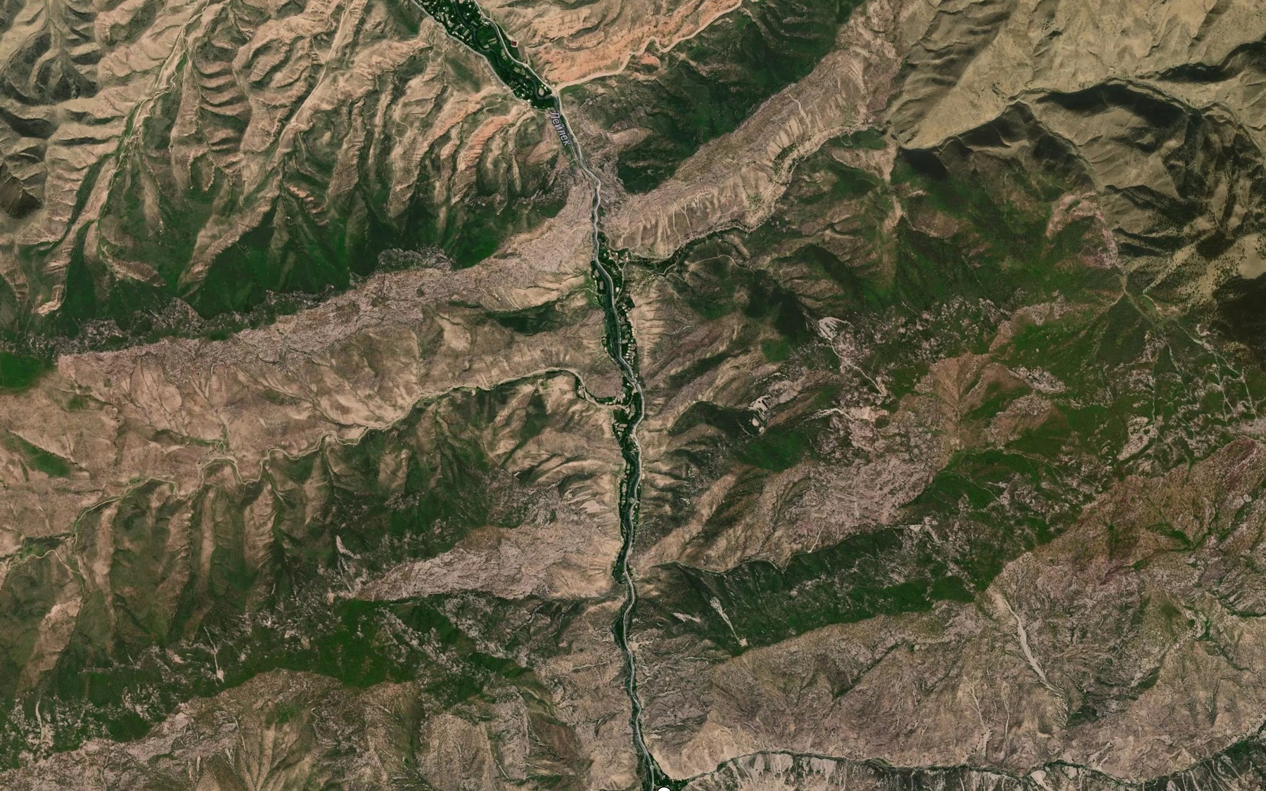 Satellite map of the Ayakty