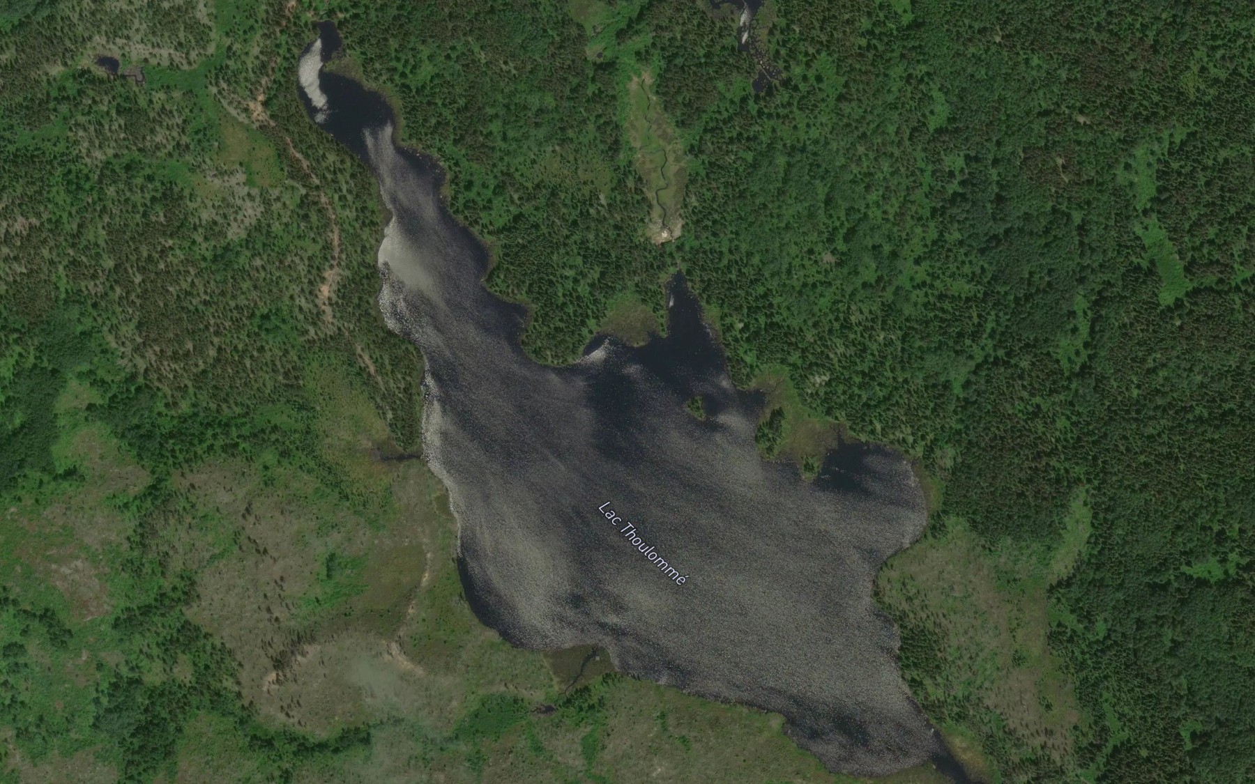 Satellite map of the Lac Thoulomme