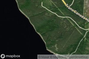 Satellite map of the Gander Lake