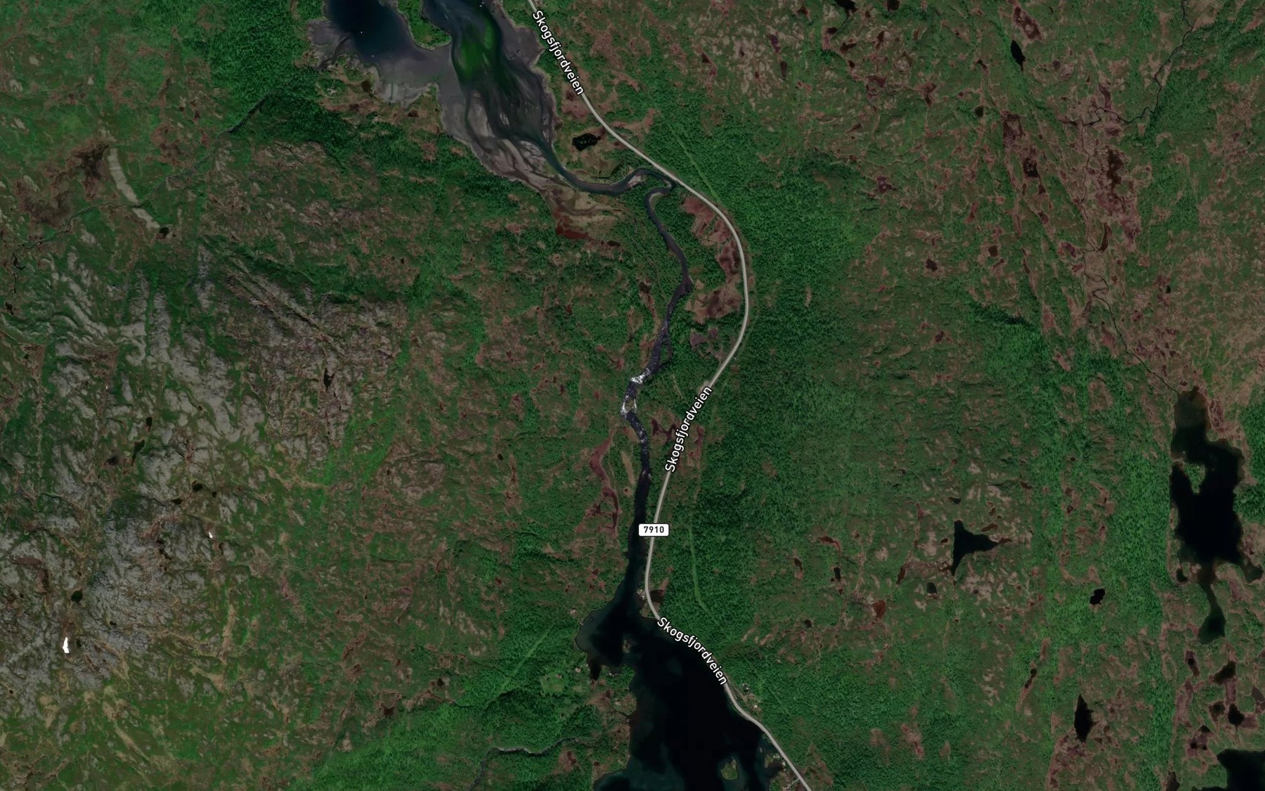 Satellite map of the Fossen