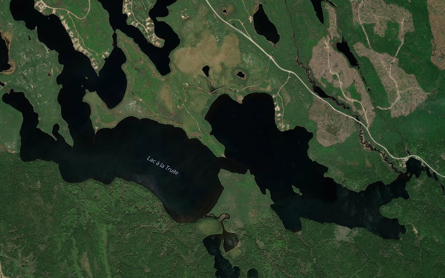Satellite map of the Lac a la Truite