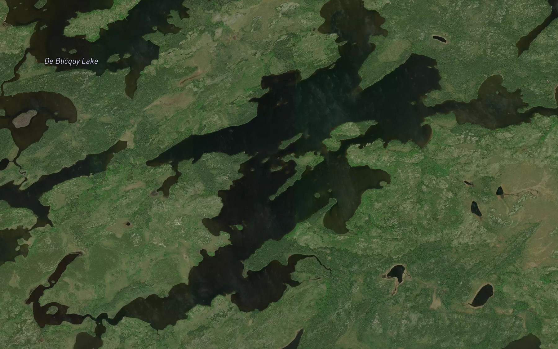 Satellite map of the De Blicquy Lake