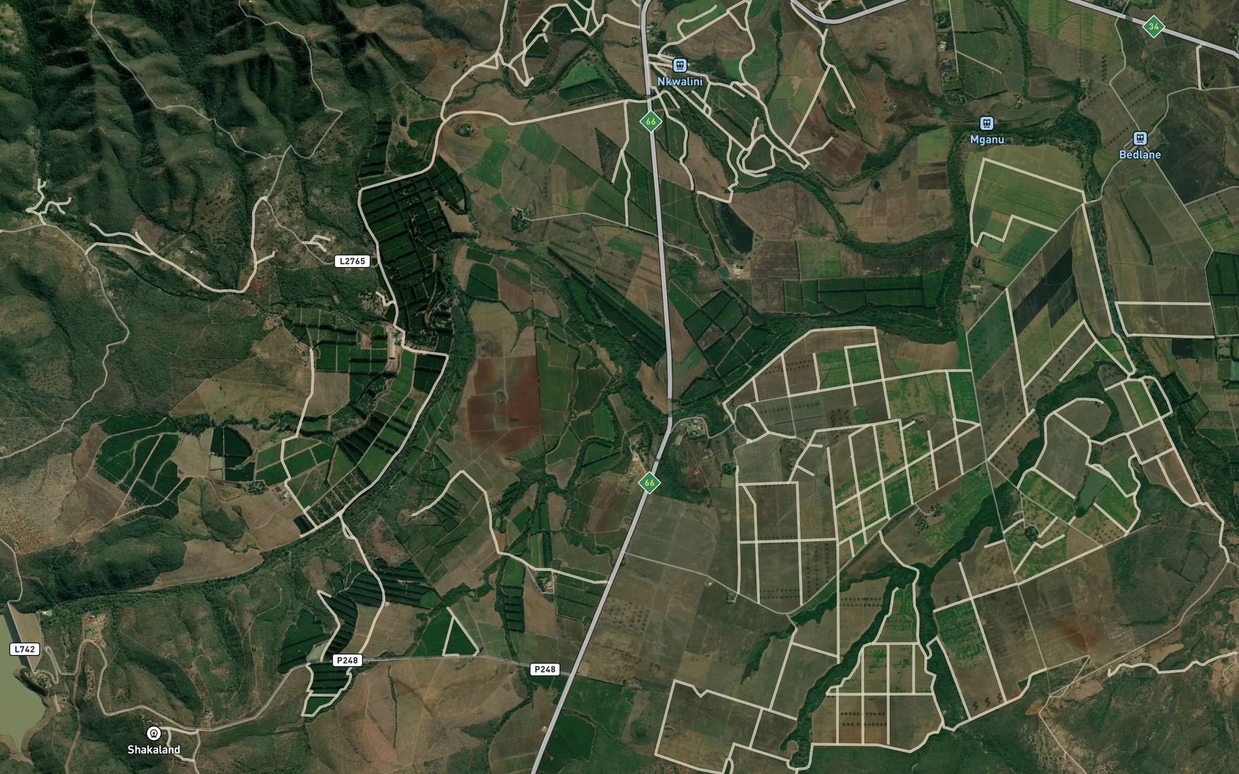 Satellite map of the Mcibilindi