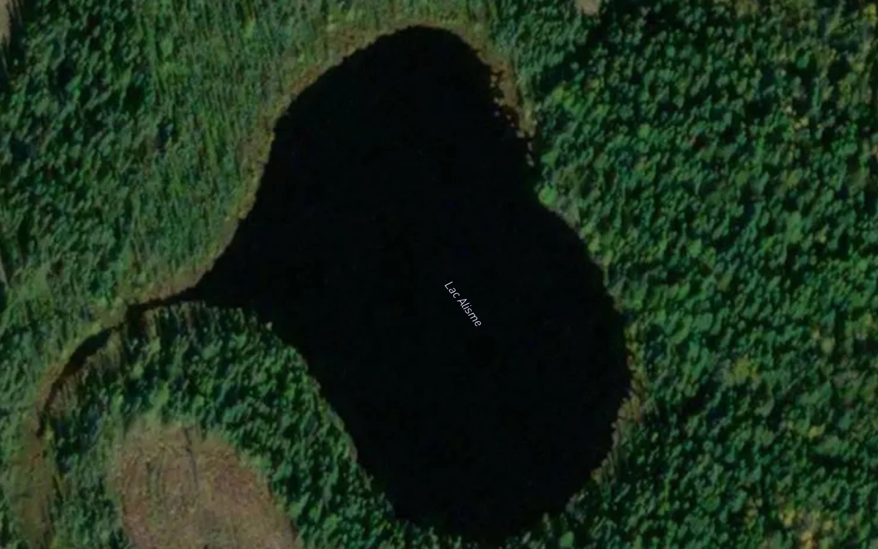 Satellite map of the Lac Alisme