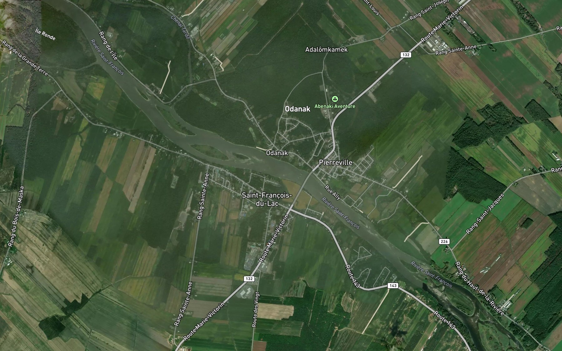 Satellite map of the Decharge des Gill