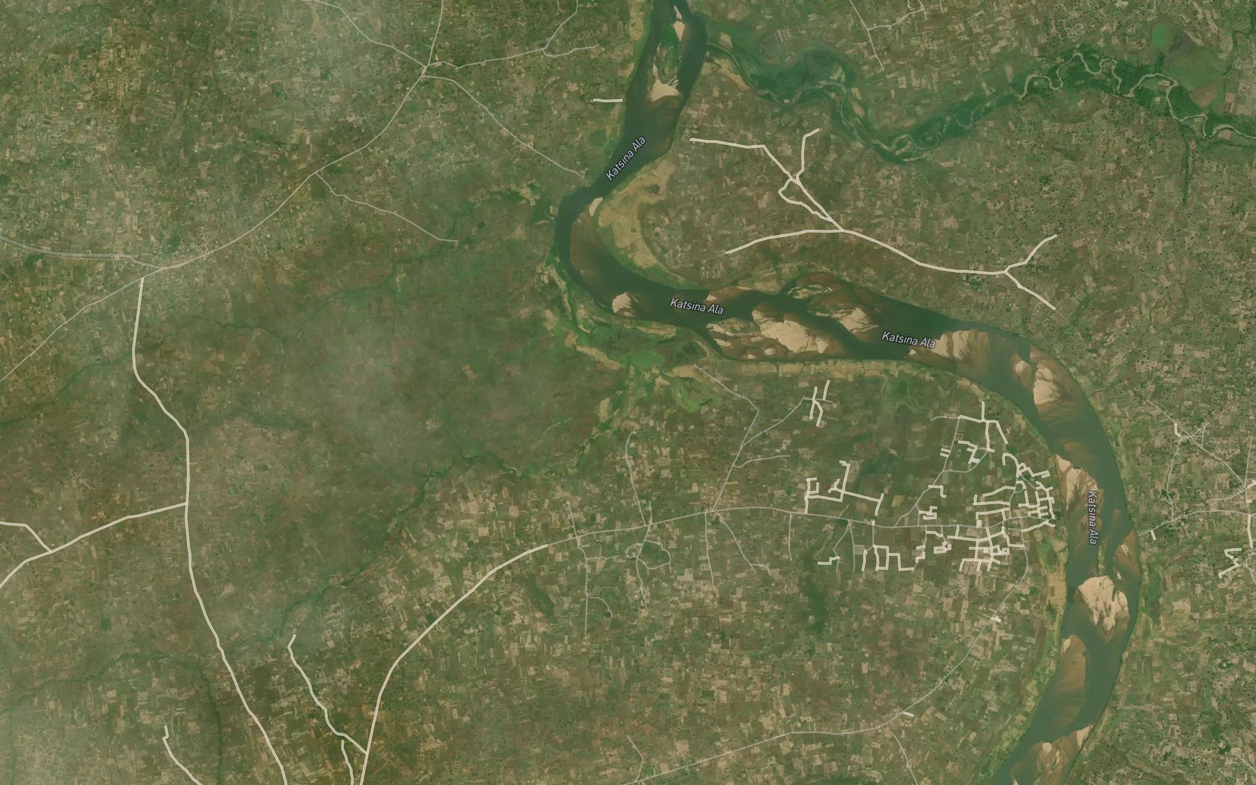Satellite map of the River Kunghazor