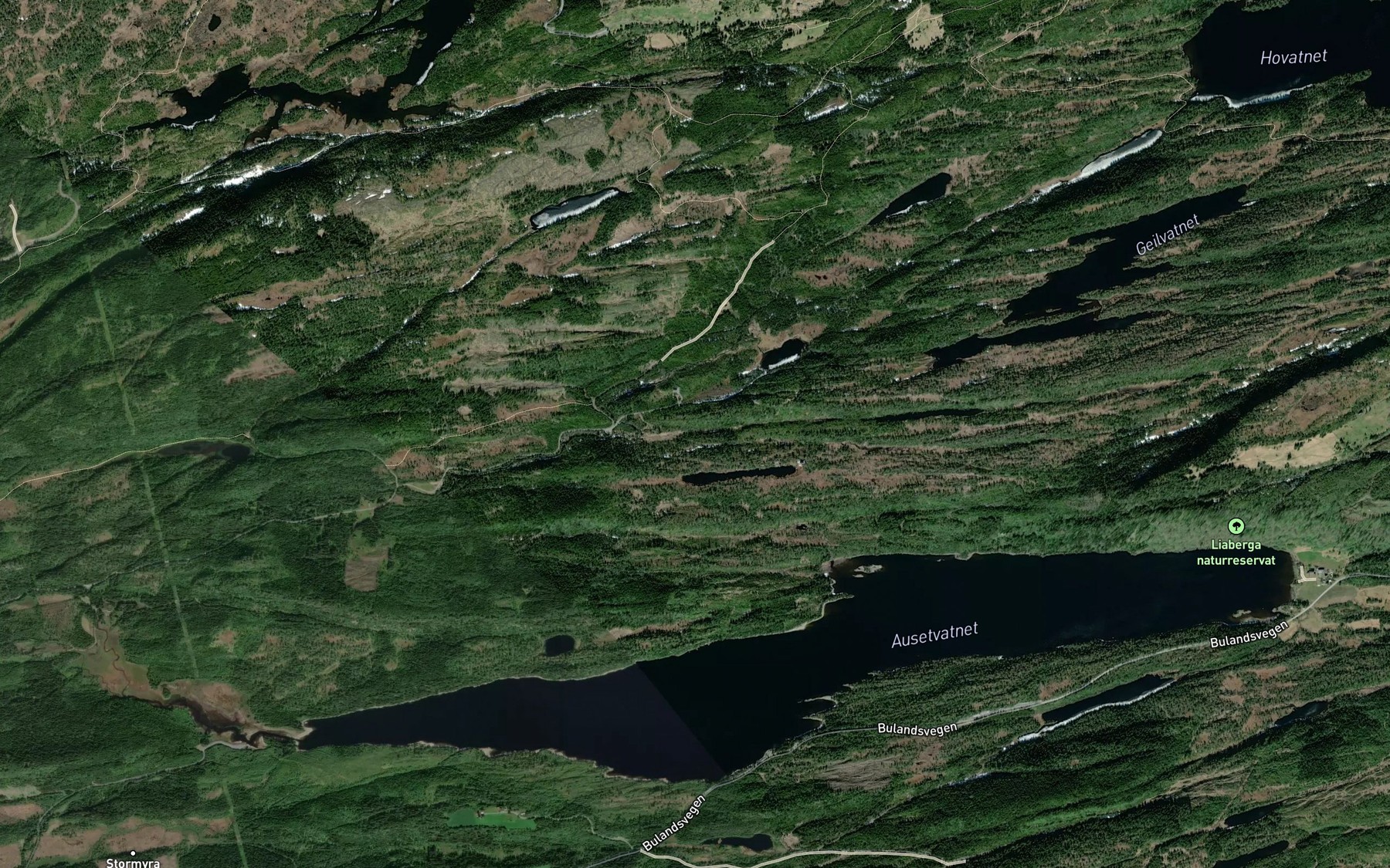 Satellite map of the Trasttjonnbekken