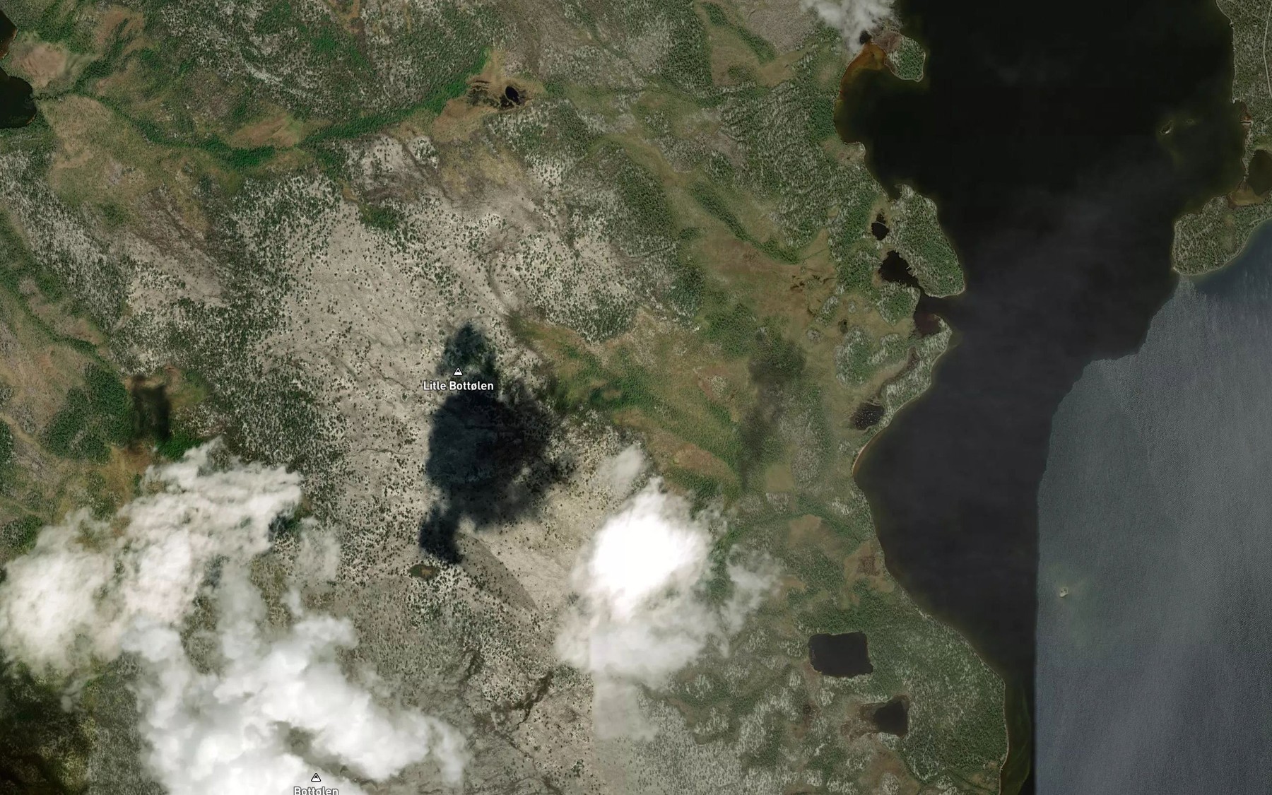 Satellite map of the Harrbekken