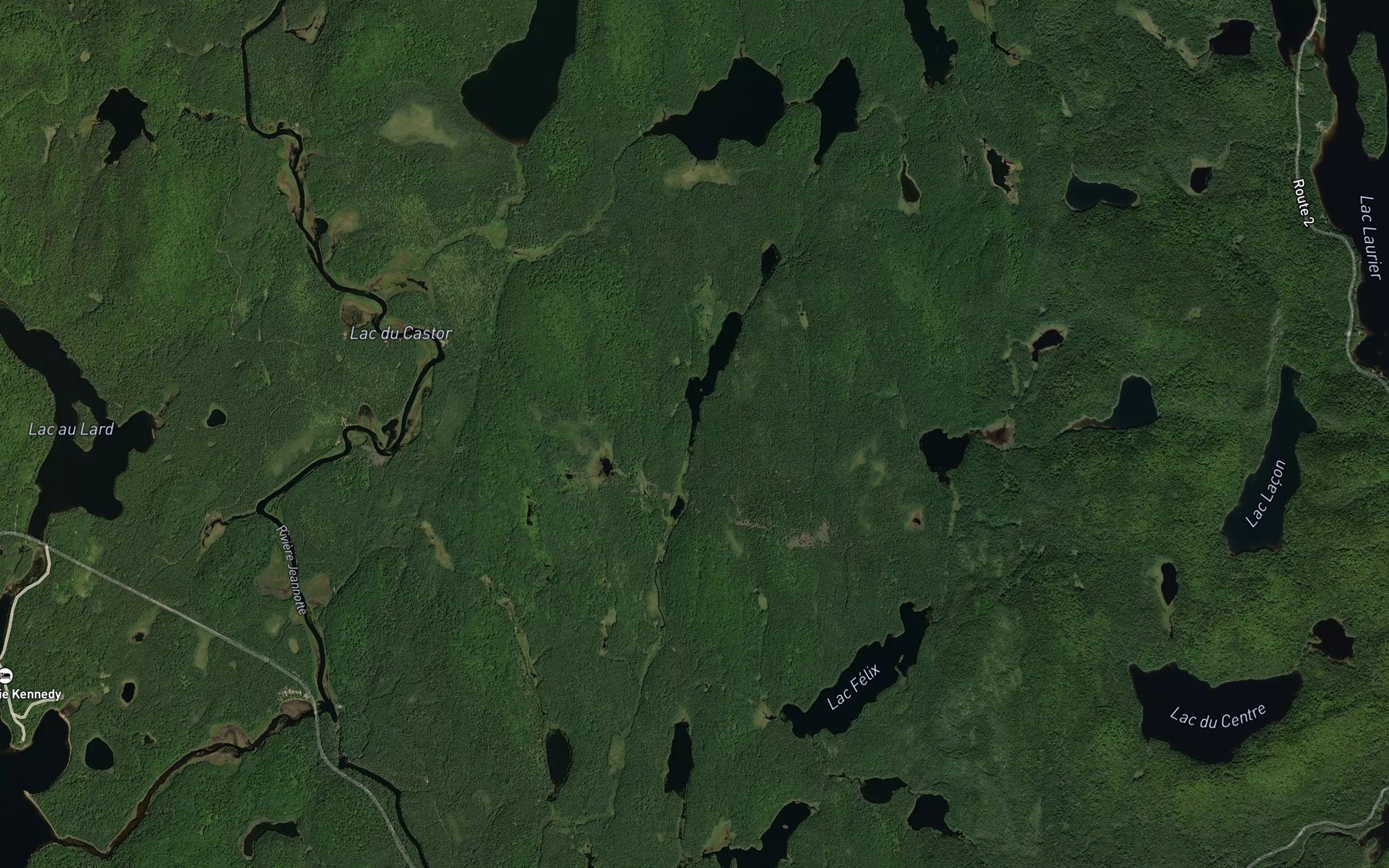 Satellite map of the Lac de la Fete