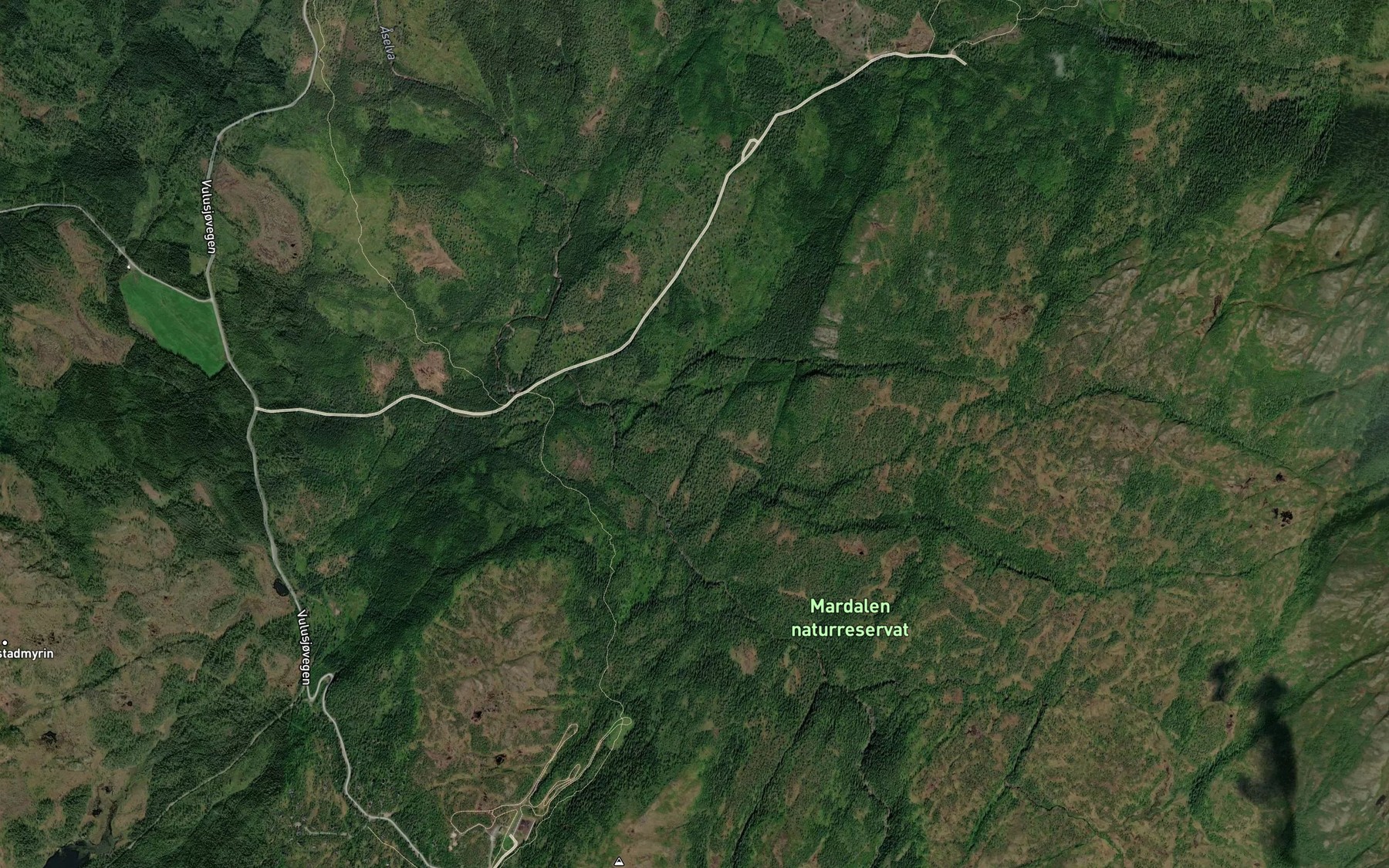 Satellite map of the Mardalsbekken