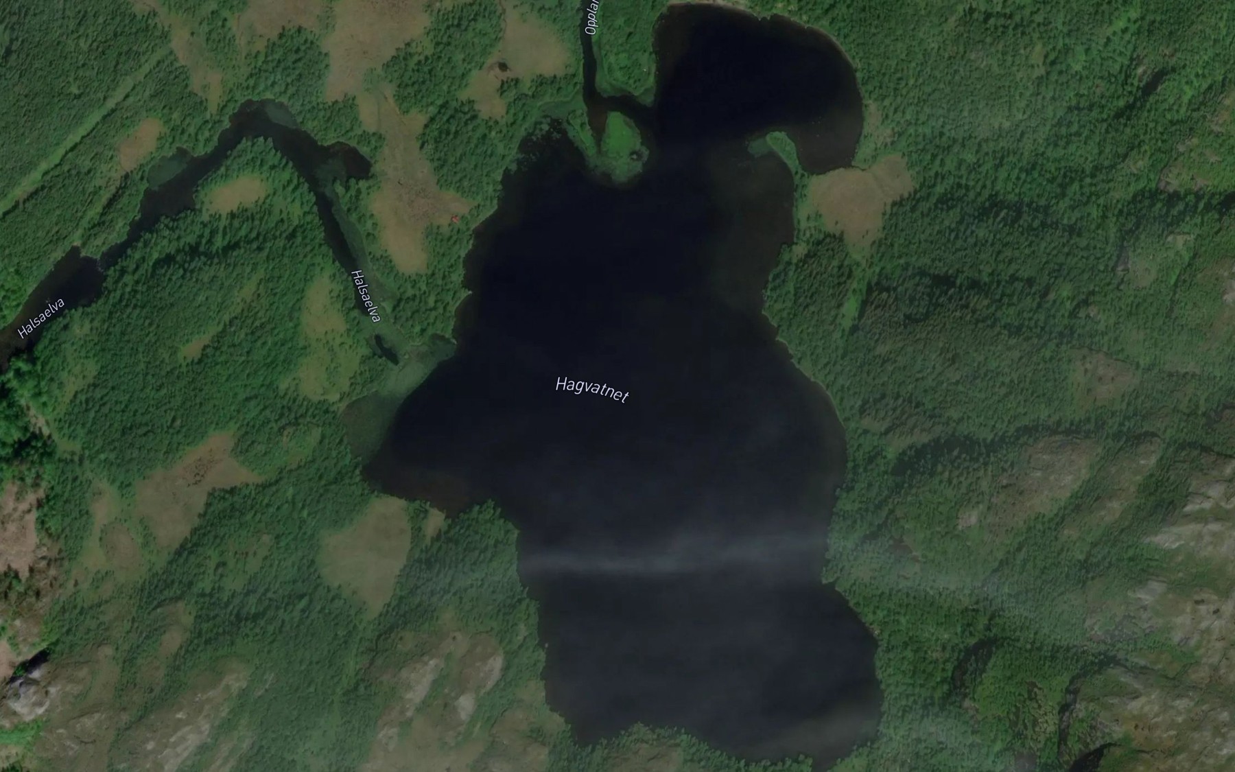 Satellite map of the Hagvatnet