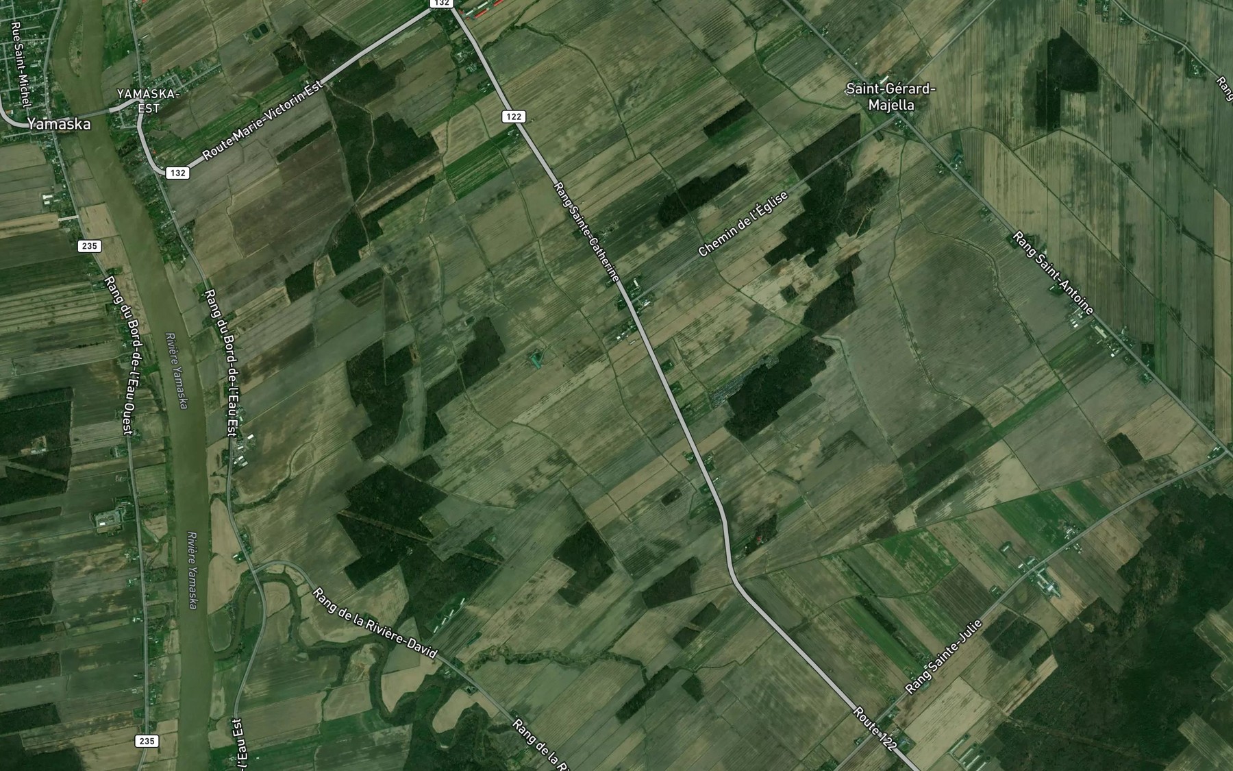 Satellite map of the Ruisseau Proulx-Salvas