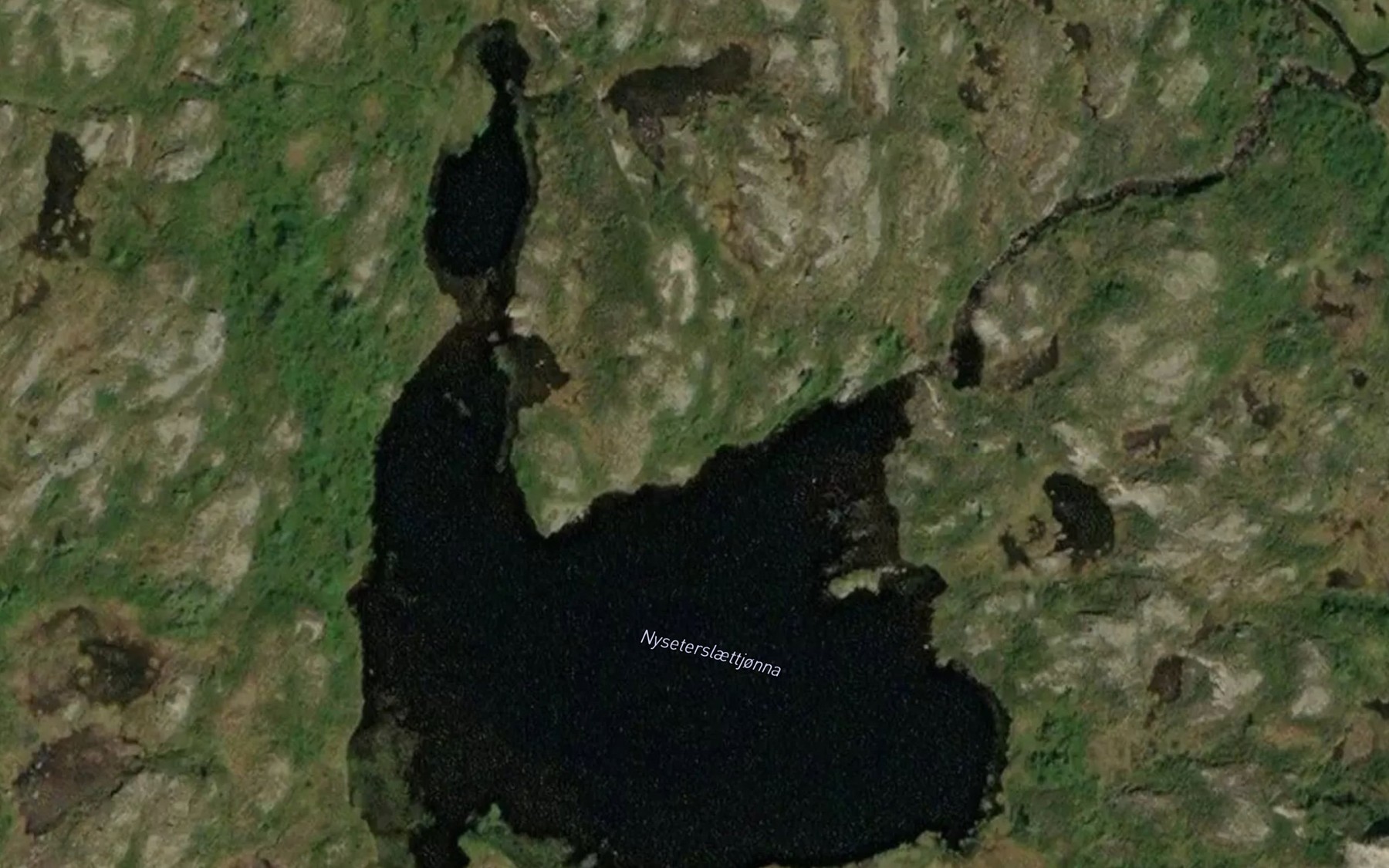 Satellite map of the Nysaeterslettjorna