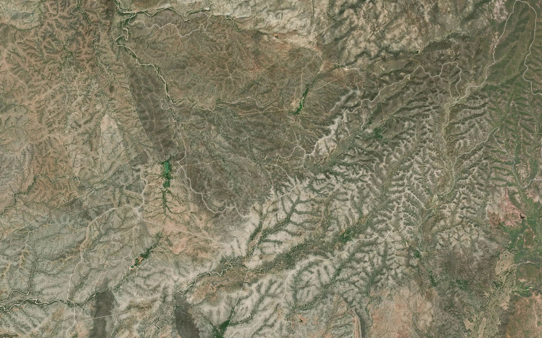 Satellite map of the El Diquito